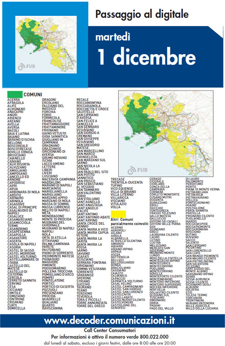 Immagine di Switch Off in Campania, il digitale terrestre nelle province di Napoli e Caserta - Scopri su Digitale Terrestre