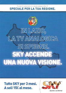 Immagine di Sky, multa di 150mila euro dall&#039;Antitrust per i volantini dello switch-off