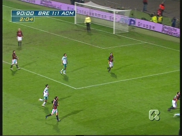 Immagine nel testo correlata a: Il caso: Werder Brema - Milan e le immagini tagliate su Rete 4
