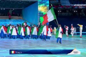 Foto - Video Olimpiadi Pechino 2022 Discovery+ | La sfilata dell'Italia nella Cerimonia Apertura
