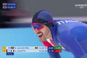 Video Olimpiadi Pechino 2022 Discovery+ | Pattinaggio velocitÃ  - Davide Ghiotto ARGENTO