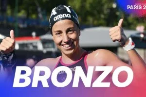 Foto - Video Olimpiadi Parigi 2024 Discovery+ | Nuoto di Fondo - BRONZO | Ginevra Taddeucci