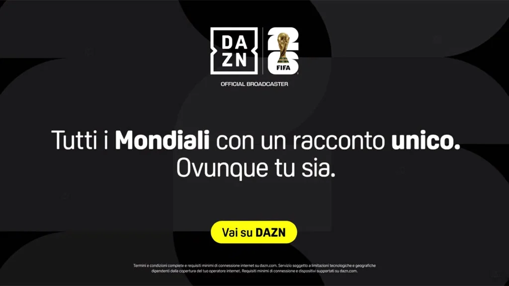 Mondiali 2026 su DAZN: il viaggio emozionale con la colonna sonora "Partenope" ⚽️
