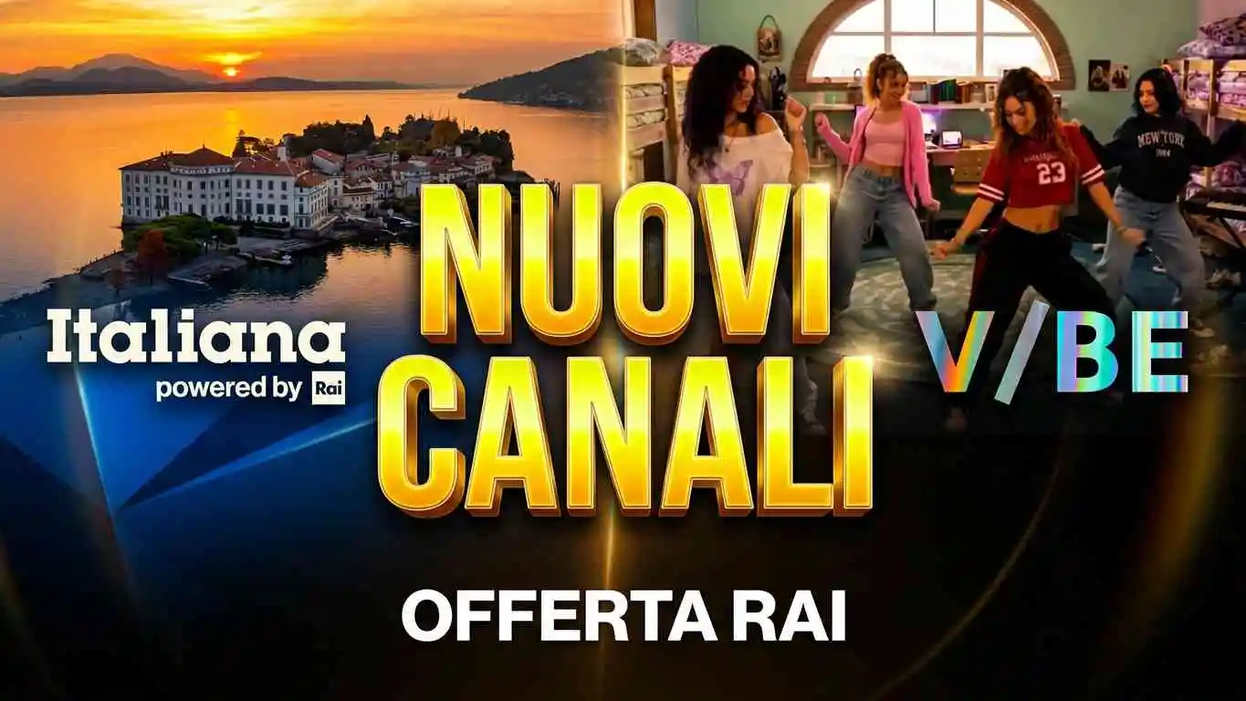 Rai Italiana Canale Territorio e V/BE  Nuovi canali TV Italia