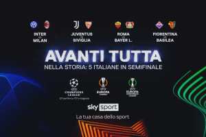 Avanti tutta! In Europa 5 squadre italiane in semifinale su Sky Sport