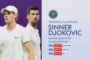 Foto -  Wimbledon 2023: Sinner vs Djokovic, semifinale in diretta su Sky Sport Tennis 