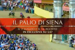  Palio di Siena 2023 diretta La7 2 Luglio 16 Agosto. Telecronaca Pierluigi Pardo 