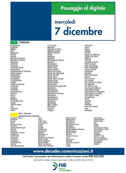 Immagine di Switch Off nelle Marche, Macerata e Fermo passano al digitale terrestre - Scopri su Digitale Terrestre