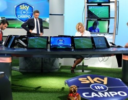 Immagine nel testo correlata a: Il commento - L'esordio di 'Cielo Gol' e la contemporanea sparizione di 'Sky in campo'