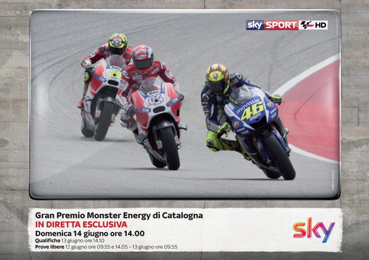 Sky Sport MotoGP HD Gp Catalogna, Palinsesto dall'11 al 14 Giugno 2015