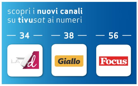 La7d entra nel canale 34 della piattaforma satellitare italiana gratuita Tivùsat