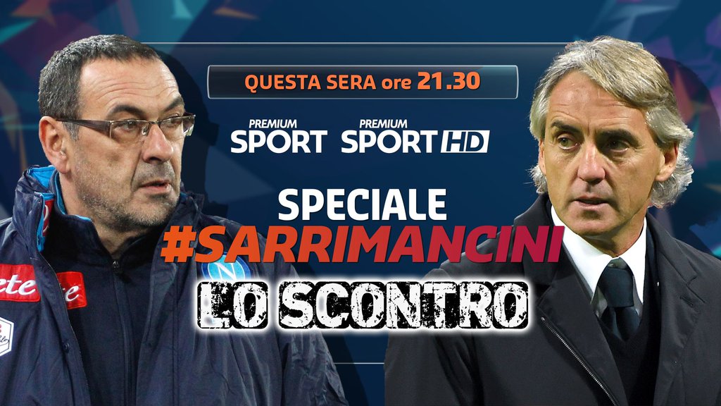 Lo scontro Sarri-Mancini, speciale Premium Sport sul caso sportivo della settimana