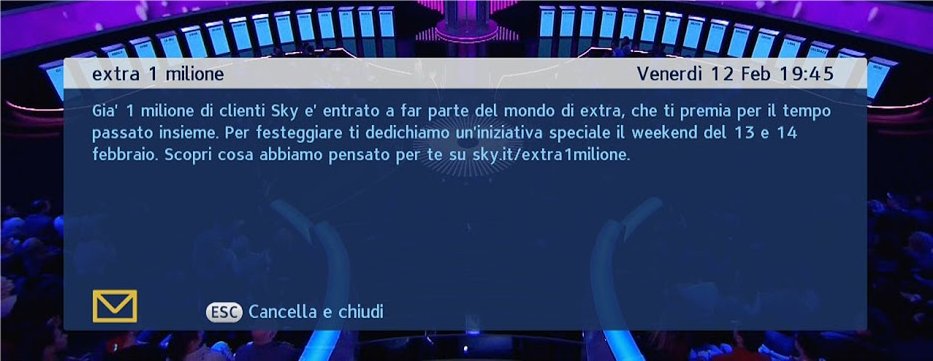 Sky festeggia 1 mln di adesioni ad Extra e regala Juventus-Napoli ai clienti da almeno 1 anno