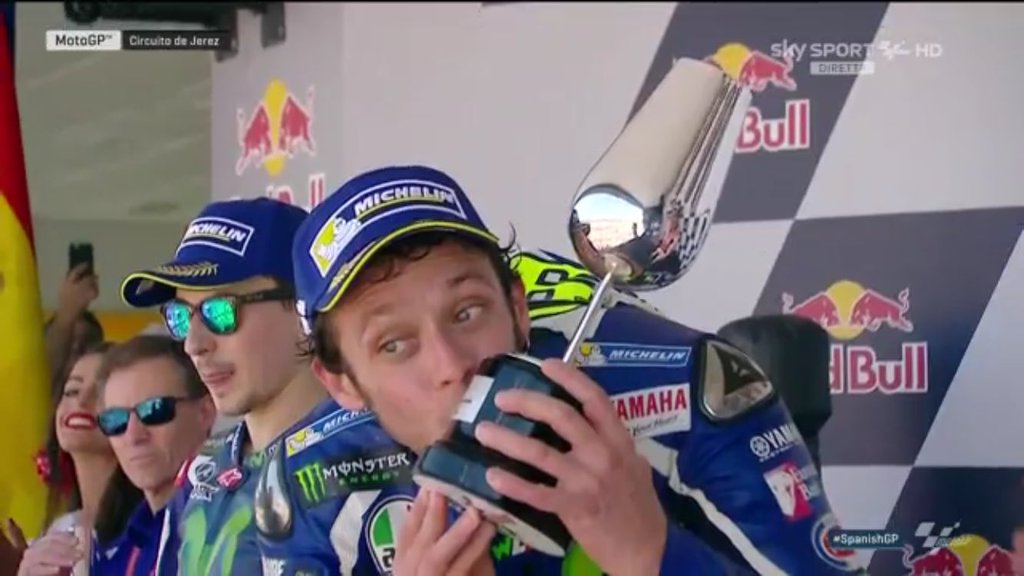 Sky Sport MotoGP HD, ascolti al top per il trionfo in Spagna di Valentino Rossi e il podio di Nicolò Bulega