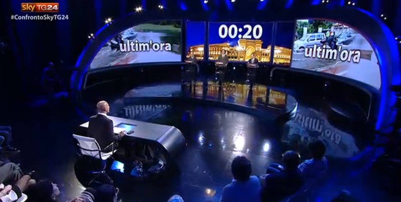 Sky TG24, Confronto tra i candidati Sindaci al Comune di Milano: Parisi vs Sala
