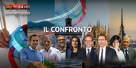 Sky TG24, Confronto tra i candidati Sindaci al Comune di Torino: Appendino vs Fassino