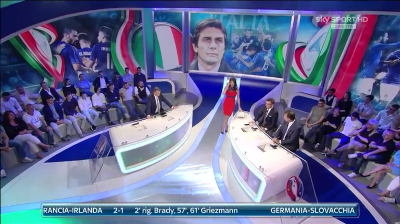 Gli azzurri di Conte continuano a volare in Francia e su Sky Sport: 2,665 milioni per Italia-Spagna