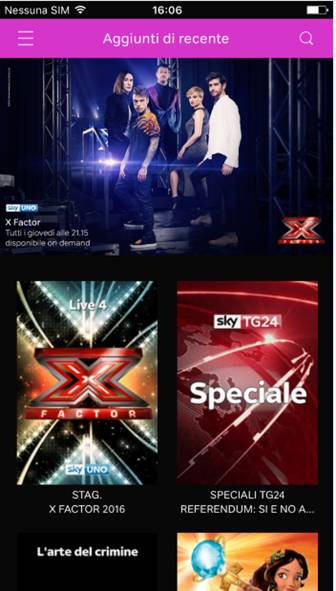Su ITunes  la nuova app Now TV dedicata ai clienti con smartphone Apple