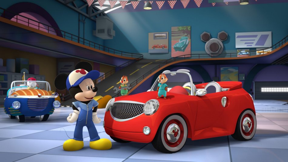 Topolino e amici del rally sfrecciano solo su Disney Junior (disponibile con SkyKids App)