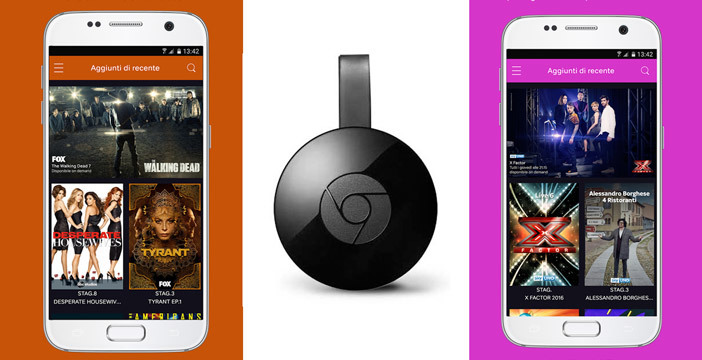 NOW TV arriva su Chromecast con dispositivi Android (Smartphone e Tablet)