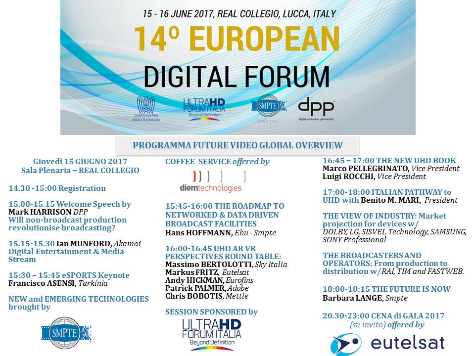 Future Video Global OverView OGGI in diretta su Digital-News.it #ForumEuropeo