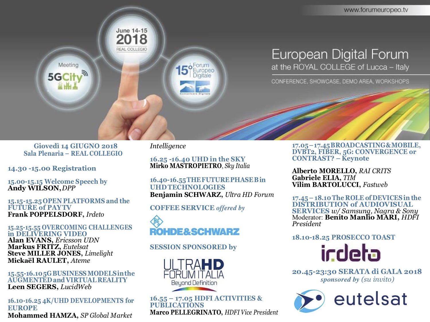 Future Video Global OverView OGGI in diretta su Digital-News.it #ForumEuropeo