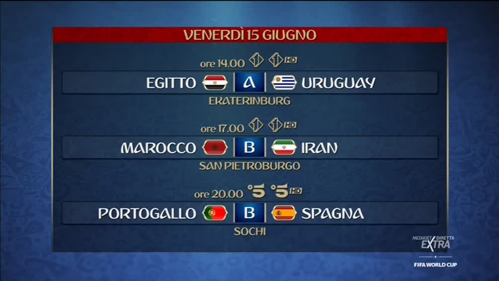 #MondialiMediaset, si parte! Russia - Arabia Saudita (diretta Canale 5 HD e Mediaset Extra HD)