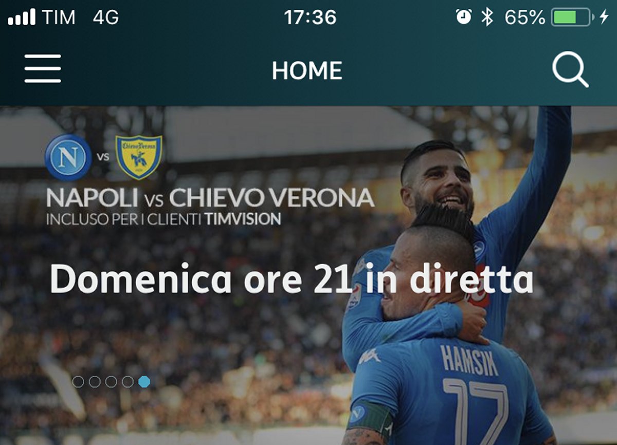 Live anche su TIMVISION tutte le partite amichevoli estive del Napoli Calcio