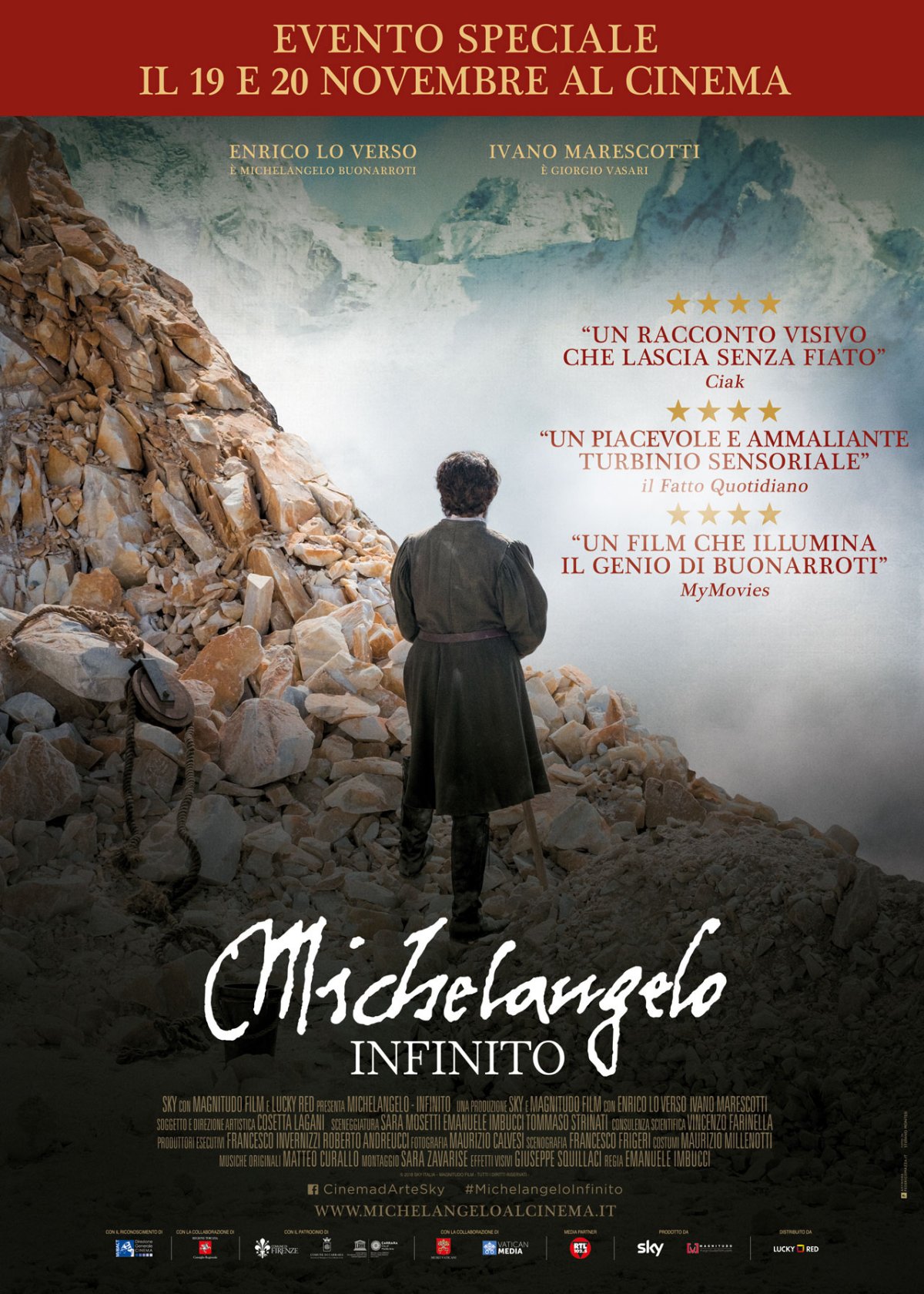 Immagine di Oltre 85 mila spettatori per la prima settimana di Michelangelo Infinito al Cinema