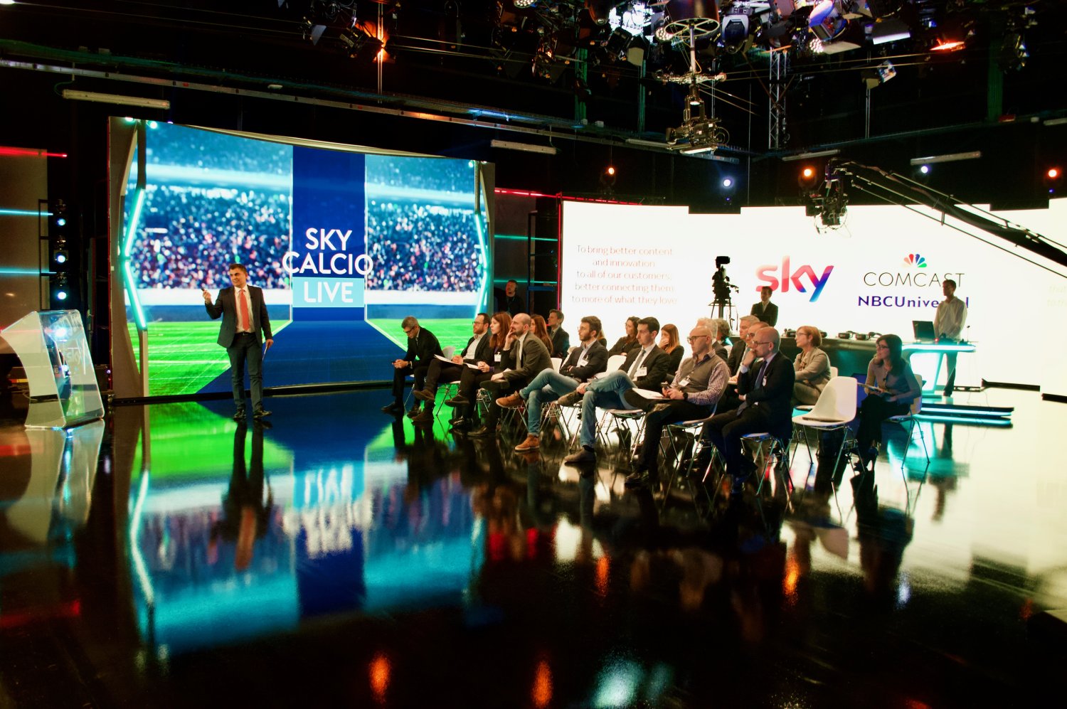 Intergruppo Innovazione Camera e Senato in visita a Sky Italia