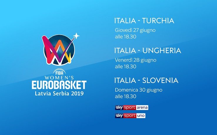 EuroBasket Women 2019 al via in diretta esclusiva su Sky Sport