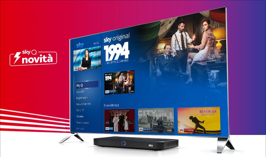 Sky continua la sua evoluzione, arriva Sky Q anche con la tua fibra di casa