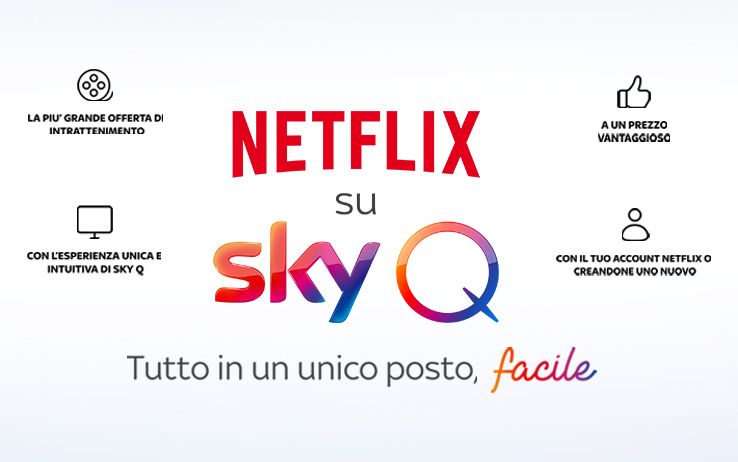 Immagine di  Netflix è arrivato su Sky Q: ecco come attivare Intrattenimento Plus - Scopri su Sky Italia