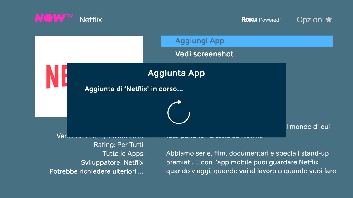 App Netflix arriva su NOW TV Smart Stick
