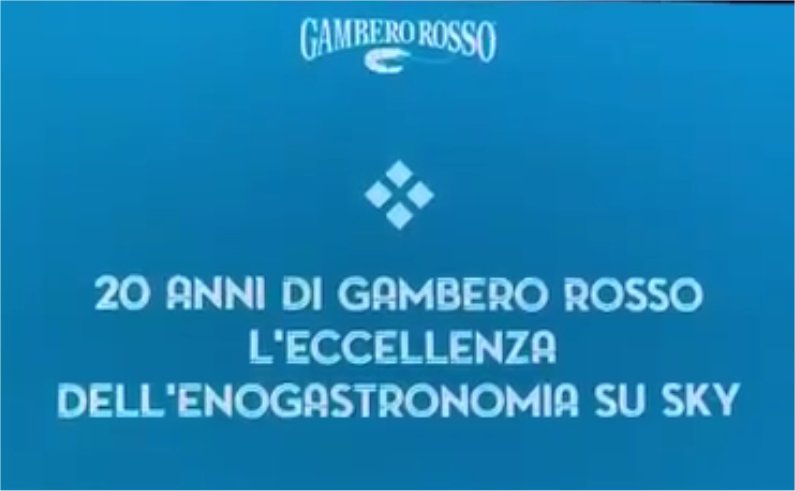 Gambero Rosso celebra 20 anni di trasmissioni televisive