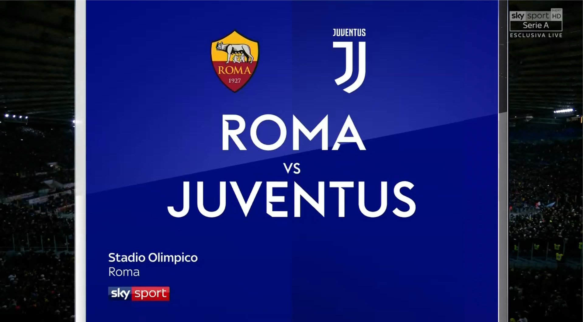 Roma - Juventus, su Sky migliore share e secondo risultato audience di sempre 
