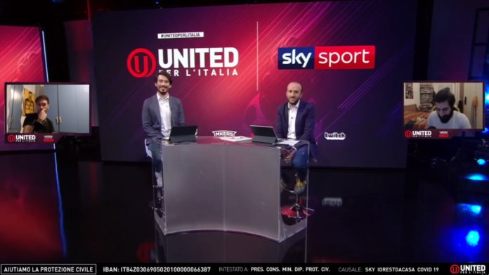 Totti e Immobile protagonisti di «United per l'Italia» su Sky Sport