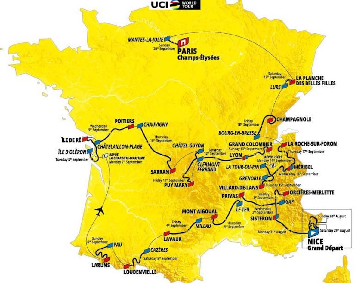 Ciclismo, al via 107esimo Tour de France 2020, diretta tv Rai 2 ed Eurosport