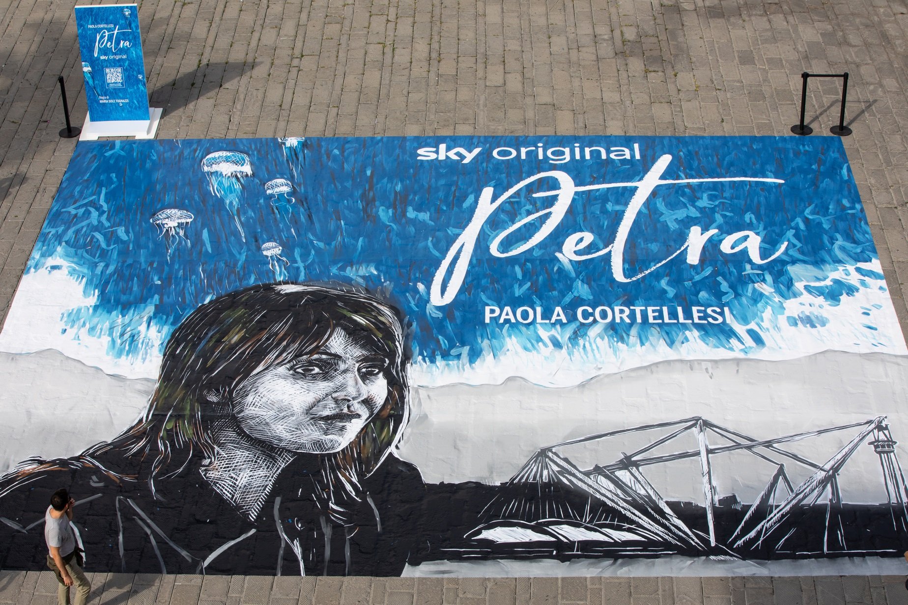 Sky, la «Petra» di Paola Cortellesi al Porto Antico di Genova