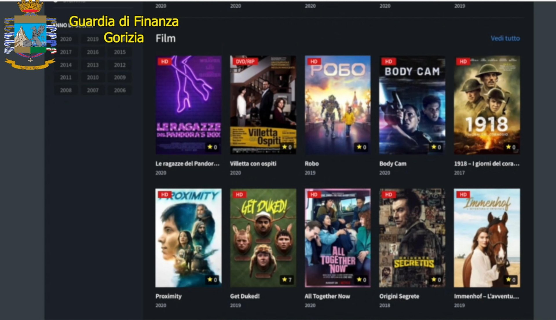Operazione Evil web, colpita la pirateria audiovisiva e il sistema delle IPTV illegali 