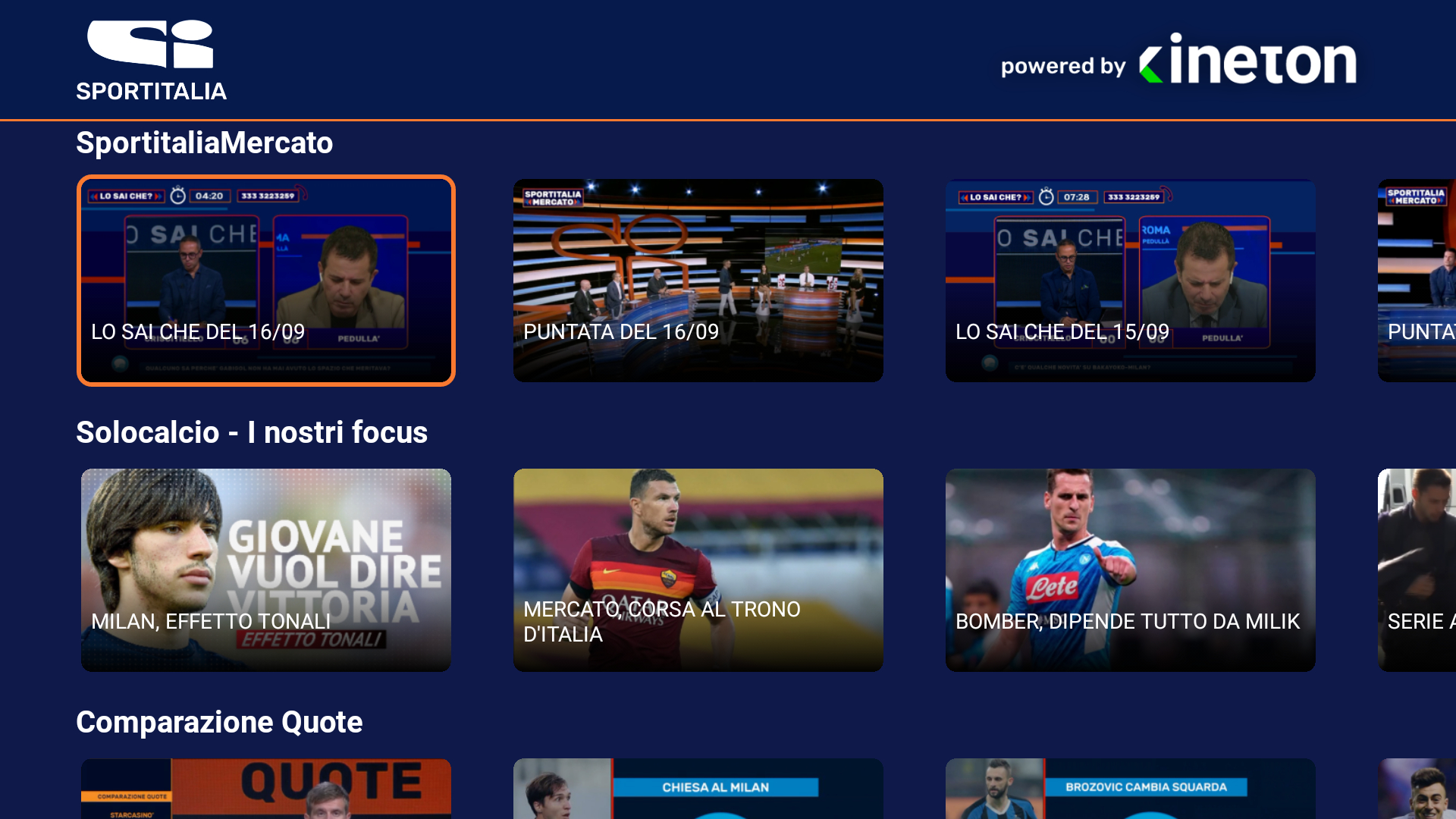 La app di Sportitalia sbarca anche su Amazon FireStick