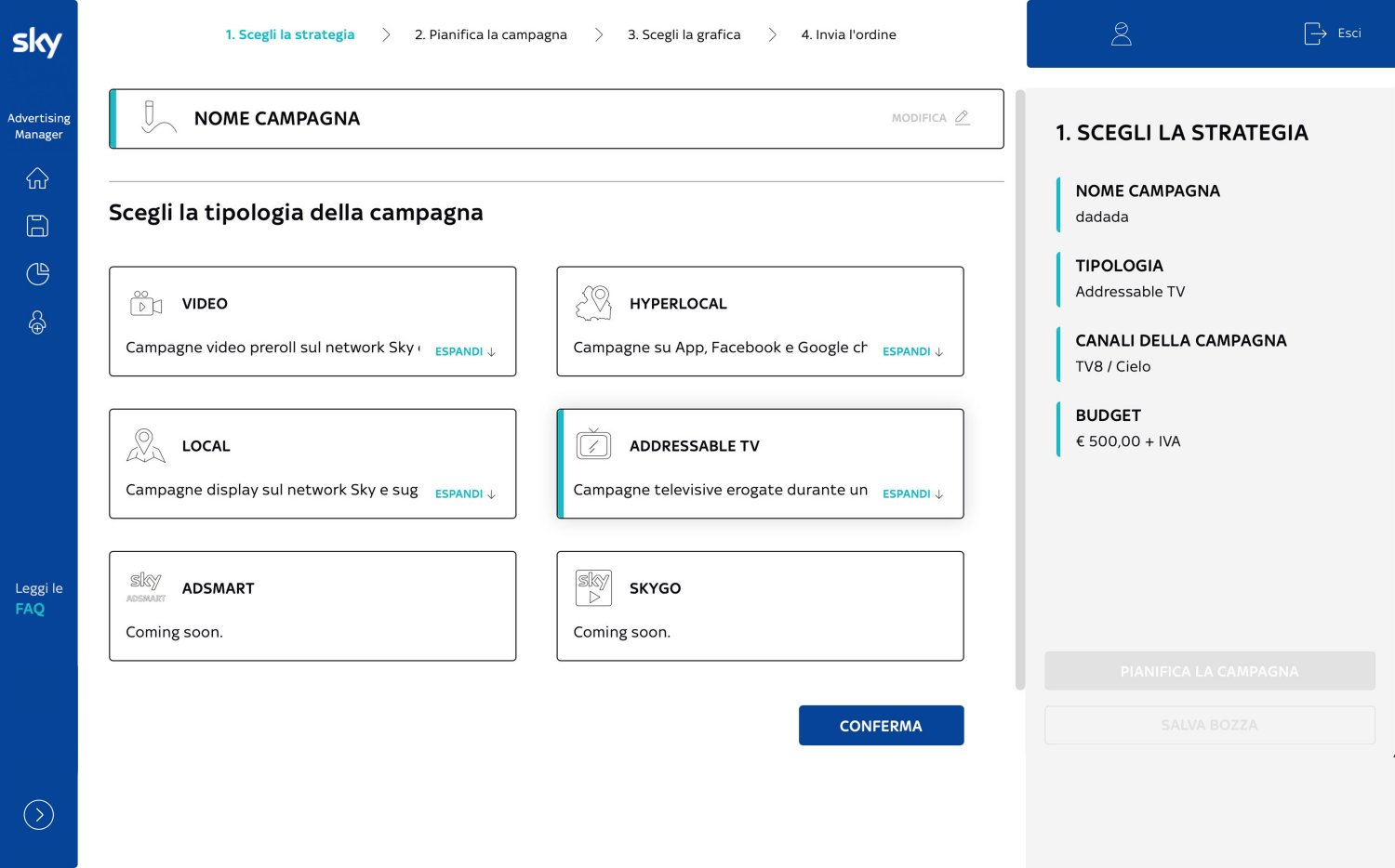 Nasce Sky Advertising Manager la piattaforma integrata gestita da Sky Media
