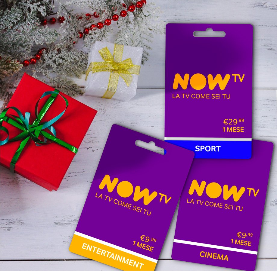 NOW TV Smart Stick e NOW TV Card accendono il Natale!