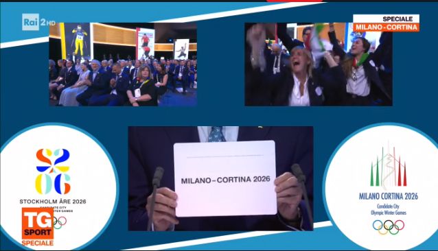 La Rai per la promozione delle Olimpiadi Invernali Milano Cortina 2026 