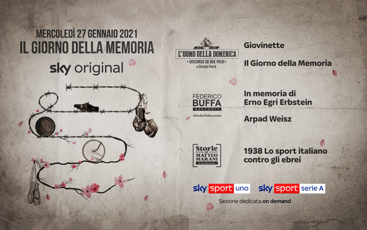 Giorno della Memoria 2021, la programmazione sui canali Sky