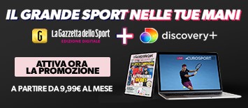 Nasce offerta bundle Gazzetta dello Sport Digital e Discovery+ (con Eurosport)