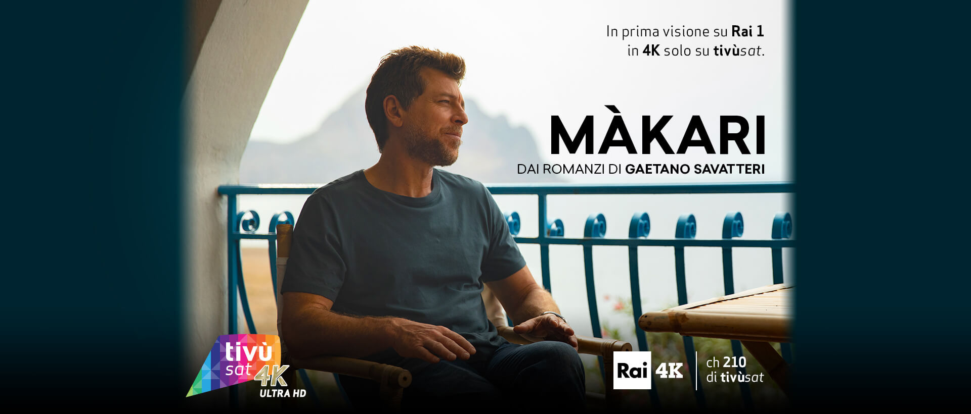 La fiction Rai «Màkari» in 4K su satellite (Tivùsat) e su DTT (via HBBTV)