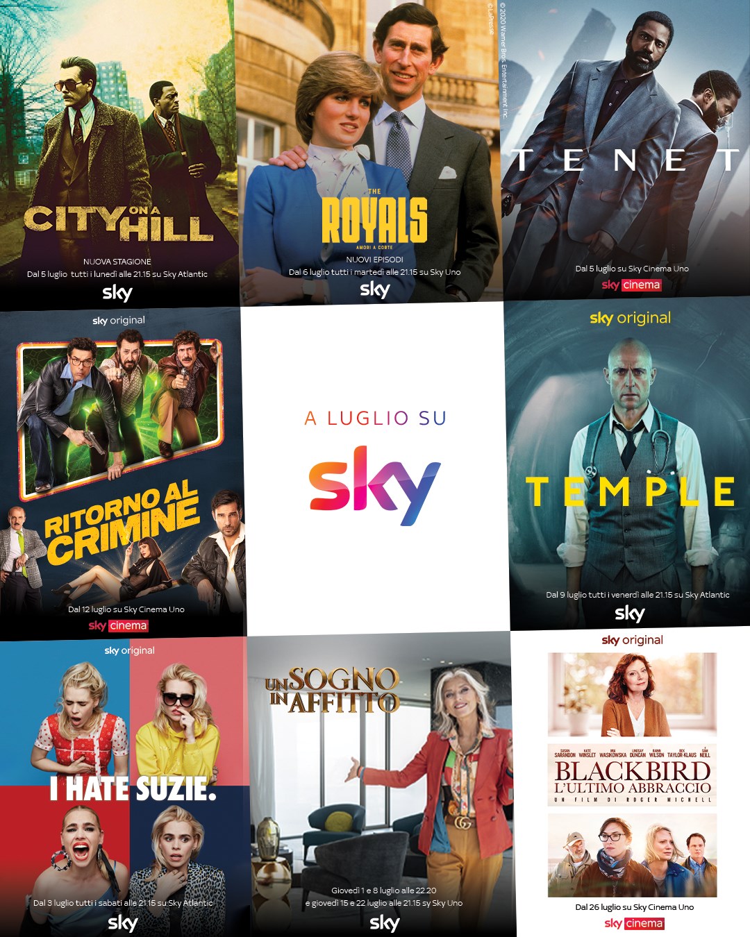 Luglio 2021 su Sky e in streaming su NOW