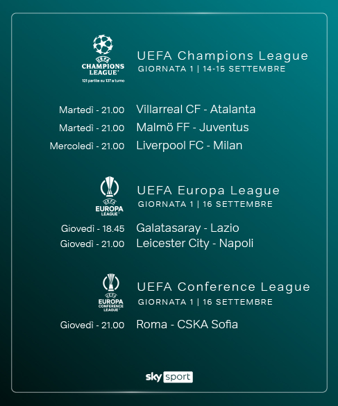 Torna su NOW la Champions, Pass Sport a 5,99€ per il primo mese (attivabile fino al 15/9) Torna su NOW la Champions, Pass Sport a 5,99€ per il primo mese (attivabile fino al 15/9)