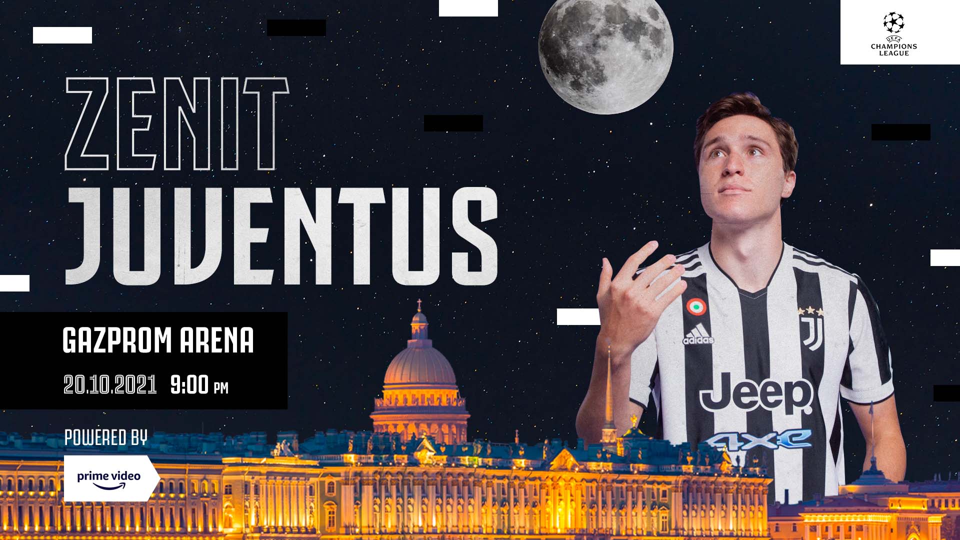 Champions League, Zenit S. Pietroburgo - Juventus (diretta esclusiva Amazon Prime Video)